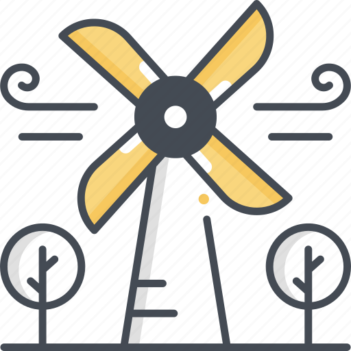 Windmill, wind energy, green energy, wind turbine icon - Download on Iconfinder