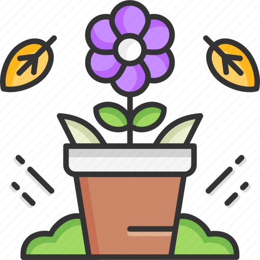 Flower pot, flower, garden, plant, spring, botanical, gardening icon - Download on Iconfinder