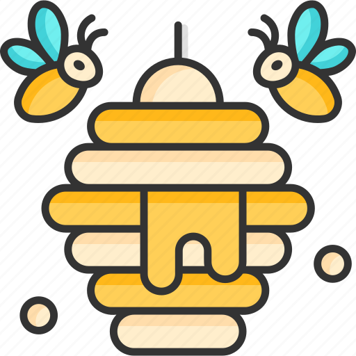 Beehive, honey, bee, farm, nature, organic icon - Download on Iconfinder