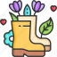boots, garden, shoes, farming, boot, decoration, shoe, plant 
