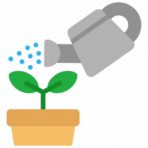 Gardening, watering, growth, plant, irigation, can icon - Download on Iconfinder