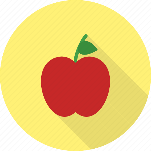 Apple, apples, food, fresh, leaf, nature, red icon - Download on Iconfinder