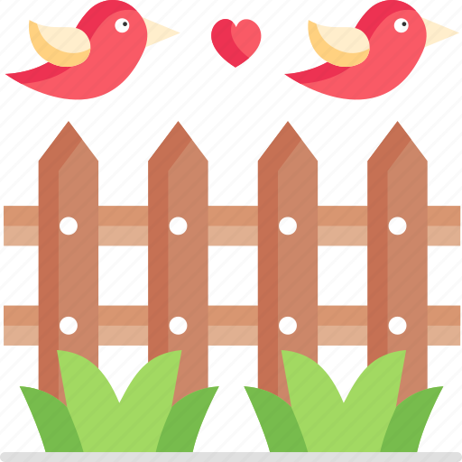 Fence, bird, farm, garden icon - Download on Iconfinder