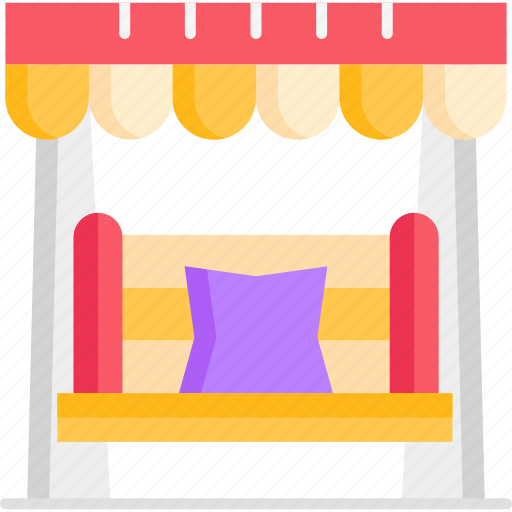 Swing, bench, outdoor, swinging, seat icon - Download on Iconfinder