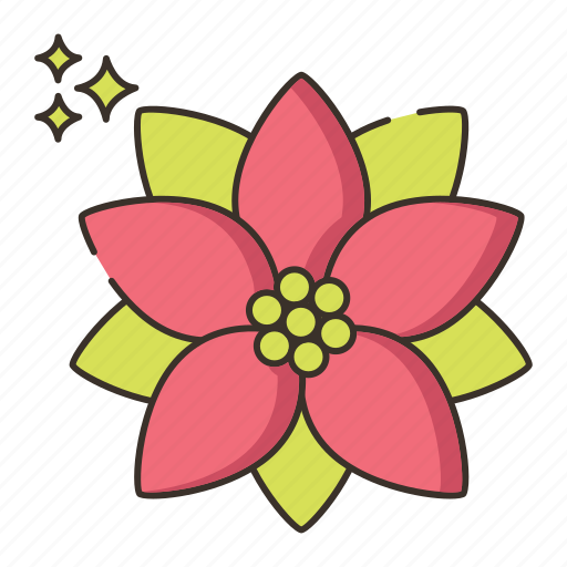 Floral, flower, plant, poinsettia icon - Download on Iconfinder
