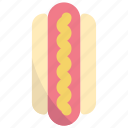 hotdog, food, sausage, fast-food, junk-food, barbecue, meal