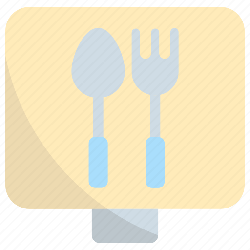 Restaurant, food, meal, dinner, signboard, fast food icon - Download on Iconfinder
