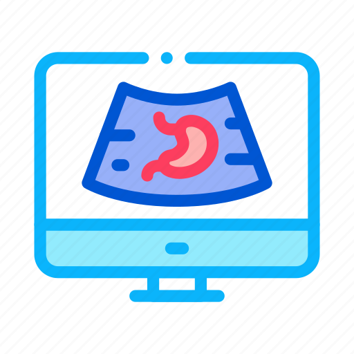 Ache, computer, department, diagnostics, gastroenterology, hepatology, stomach icon - Download on Iconfinder