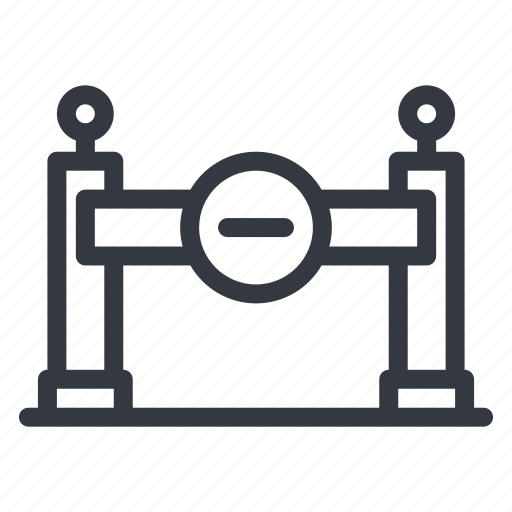 Barrier, gate, fence, entrance, wall, door, building icon - Download on Iconfinder