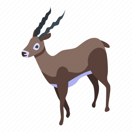 Gazelle, isometric, baby icon - Download on Iconfinder