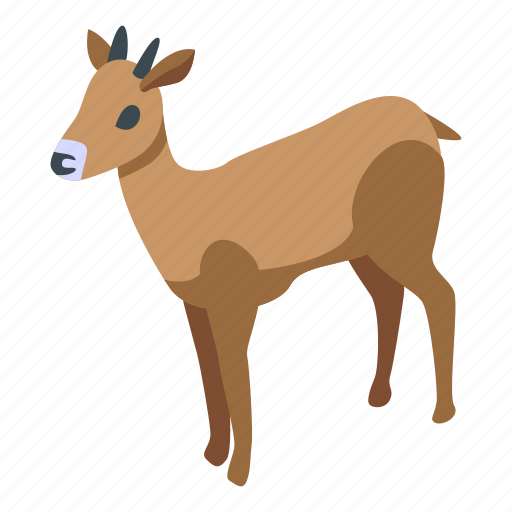Oryx, gazelle, isometric icon - Download on Iconfinder