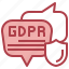 gdpr, rgpd, secure, chat, chat buble, message 