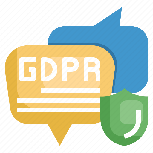 Gdpr, rgpd, secure, chat, message, chat buble icon - Download on Iconfinder