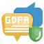 gdpr, rgpd, secure, chat, message, chat buble 