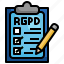 gdpr, rgpd, checklist, compliance, criteria, regulation 