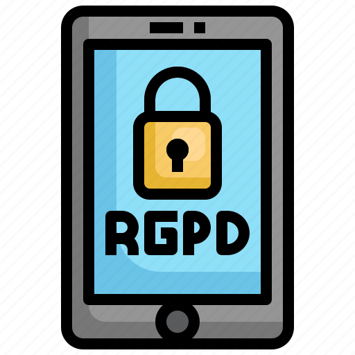 Gdpr, rgpd, mobile, regulation, security, app icon - Download on Iconfinder