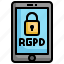 gdpr, rgpd, mobile, regulation, security, app 