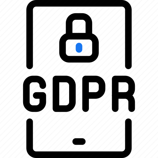 Communication, gdpr, mobile, padlock, phone, protection, secure icon - Download on Iconfinder