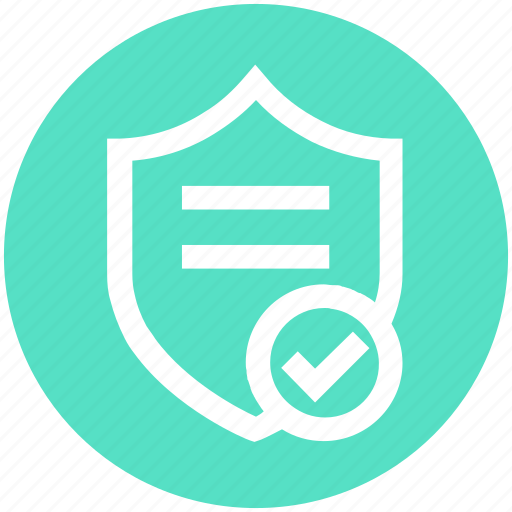 Accept, complete, safe, safety, security, shield, text icon - Download on Iconfinder