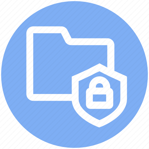 Document, folder, lock, safe folder, security, shield icon - Download on Iconfinder