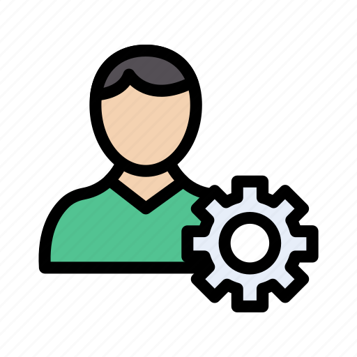 Cogwheel, worker, gear, engineer, avatar icon - Download on Iconfinder