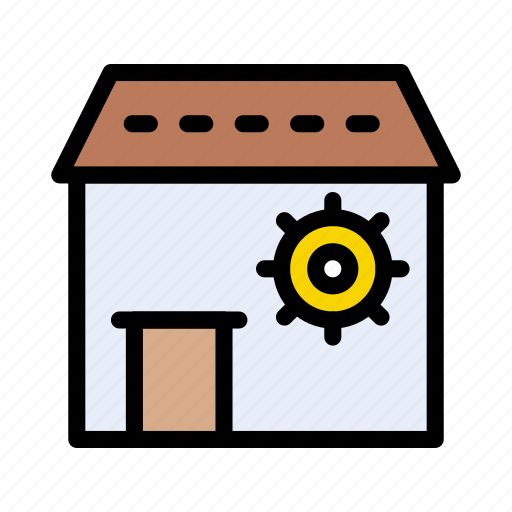 Machinery, workshop, building, gears, store icon - Download on Iconfinder