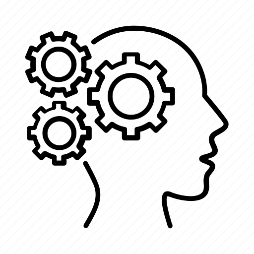Gear, think, mind, thinking, brain, head, human icon - Download on Iconfinder