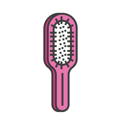 Comb, paddle, hair, haircut, hair dressing, brush, hairstyle icon - Free download