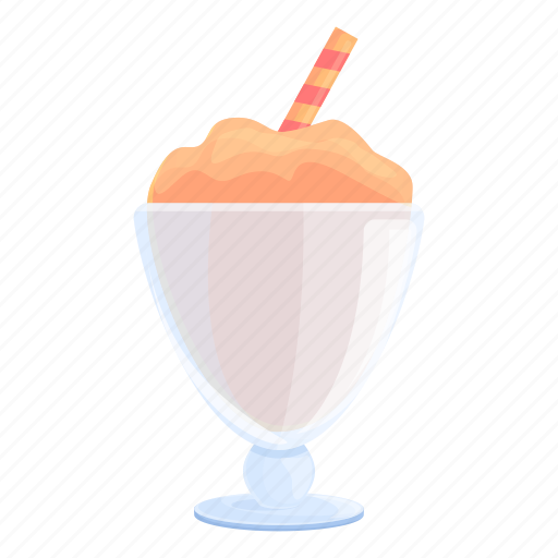 Peach, ice, cream, sweet icon - Download on Iconfinder