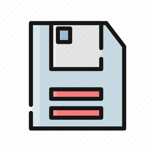 Disket, download, file, load, save, storage icon - Download on Iconfinder