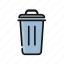bin, can, delete, garbage, remove, trash