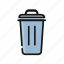 bin, can, delete, garbage, remove, trash 