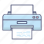 office, icon, printer, print, document, data, file, page, server 