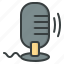 microphone, podcast, sound, technology, voice, recording, record 