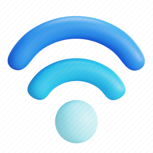 Wifi, internet, mobile, signal, router, connection, communication 3D illustration - Download on Iconfinder
