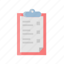 checklist, clipboard, document, list, resource, task, tasking