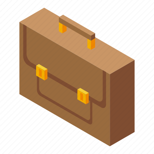 Work, suitcase, isometric icon - Download on Iconfinder