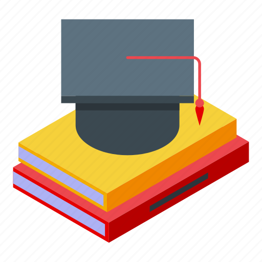 Bachelor, degree, isometric icon - Download on Iconfinder