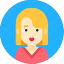 avatar, blond, female, portrait, woman