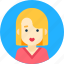 avatar, blond, female, portrait, woman 