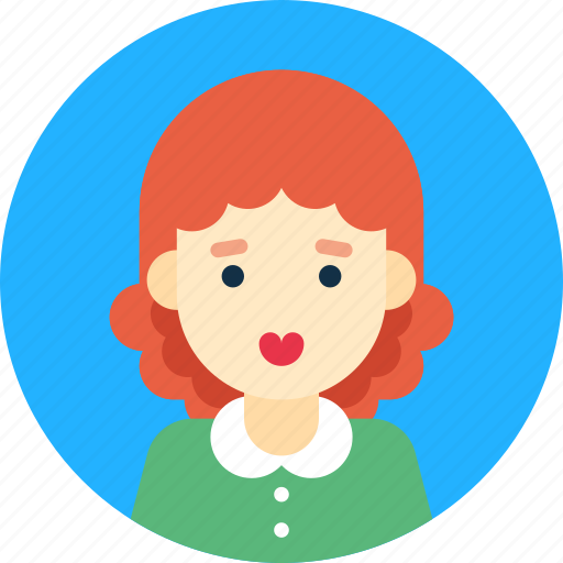 Avatar, female, portrait, redhead, woman icon - Download on Iconfinder