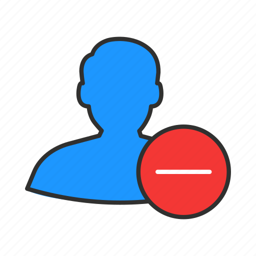 Cancel user, delete user, erase user, male avatar icon - Download on Iconfinder