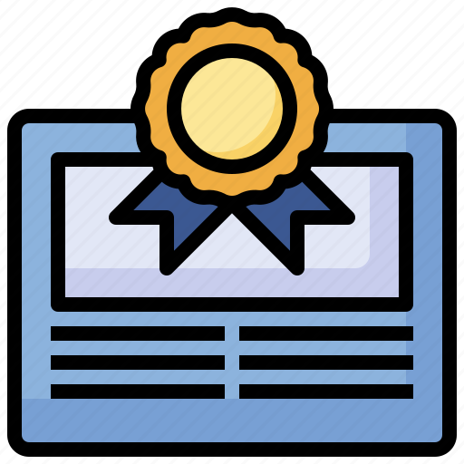 Certificate, diploma, medal, certification, award icon - Download on Iconfinder