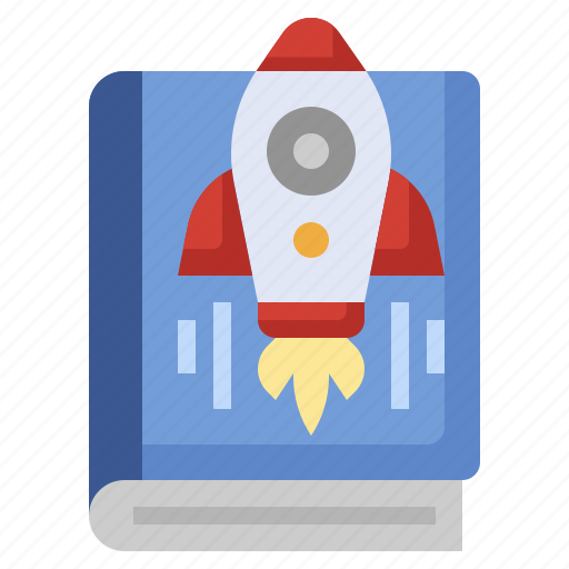 Rocket, open, book, studying, idea icon - Download on Iconfinder