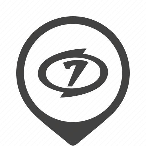 Emblem, number, round, seven, sign icon - Download on Iconfinder