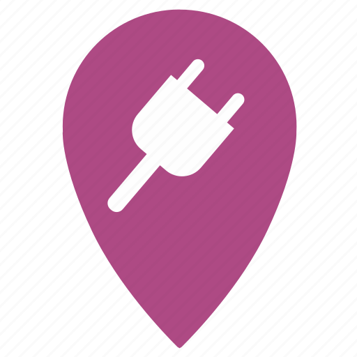 Electric, electricity, gps, location, place, point, geo icon - Download on Iconfinder