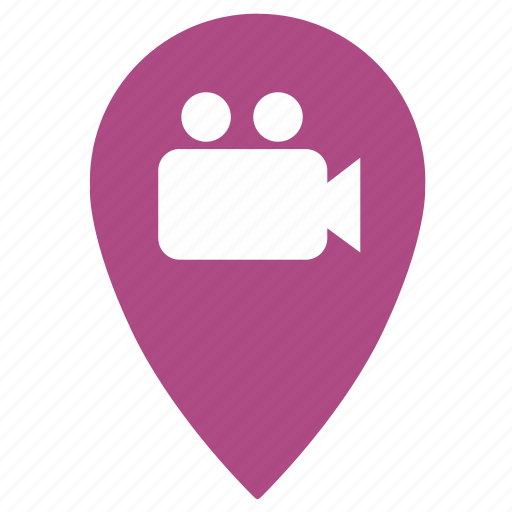 Camera, film, place, point, record, video, geo icon - Download on Iconfinder