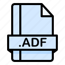 adf, file, file extension, file format, file type