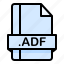 adf, file, file extension, file format, file type 