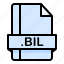 bil, file, file extension, file format, file type 